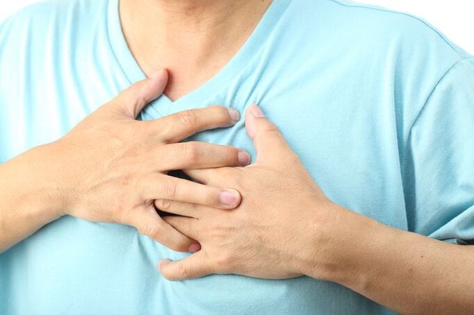 Schmerzen im Brustbein mit Osteochondrose
