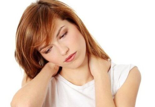 Nackenschmerzen mit Osteochondrose der Wirbelsäule